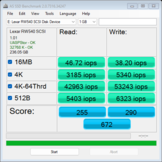 Sandisk Express: Valores IOPS