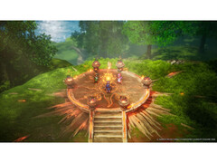 Una captura de pantalla de la colección del remake HD-2D de Dragon Quest I y II que muestra el estilo artístico único del juego. (Fuente de la imagen: Square Enix)