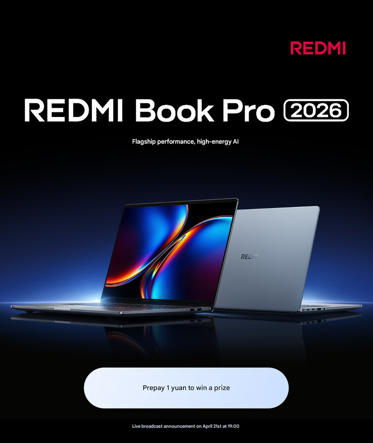 El anuncio de la fecha de lanzamiento del Redmi Book Pro 2026 (machine translated)