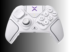 Mando Victrix Pro BFG Reloaded mostrado en blanco con módulo fight pad (Fuente de la imagen: Turtle Beach PR)