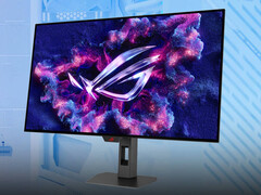 El ROG Strix OLED XG32UCWMG es una alternativa más rápida al más barato XG32UCWG. (Fuente de la imagen: Asus - editado)