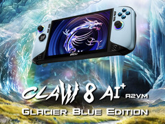 El Glacier Blue Edition es la segunda actualización del Claw 8 AI+ de MSI hasta el momento.