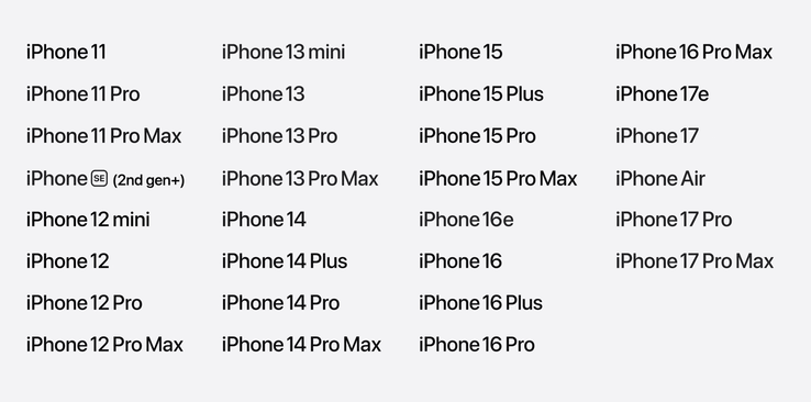 iOS 27 funciona en todos los iPhones que eran compatibles con iOS 26.