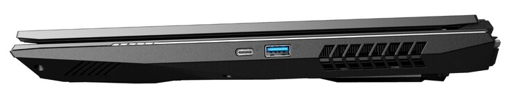 Lado derecho: USB-C 3.1 Gen2 (Thunderbolt 3), USB-A 3.0