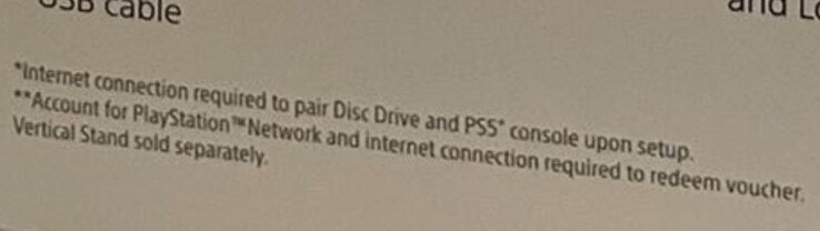 Requisitos de conexión a Internet de PlayStation 5 Slim (imagen vía CharlieIntel en X)