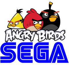Sega ha anunciado que comprará la empresa creadora de Angry Birds. (Imagen: logotipos de Sega y Angry Birds)
