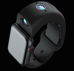 La banda compatible con el reloj Wristcam Apple añade la funcionalidad de vídeo y fotografía fija al reloj Apple. (Imagen: Wristcam)