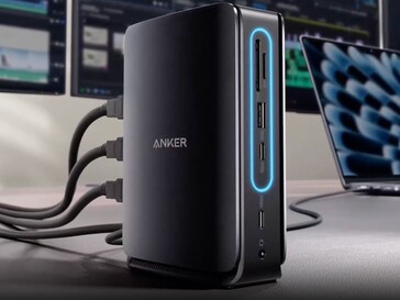 La base de conexión Anker Nano (13 en 1, triple pantalla, hub extraíble incorporado). (Fuente de la imagen: Anker)