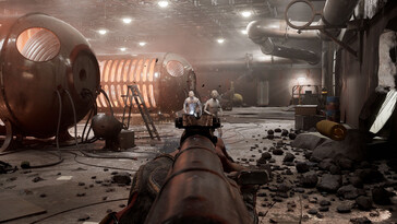 En la imagen: una captura de pantalla del juego «Atomic Heart».