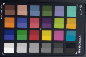 ColorChecker. Color de referencia en la mitad inferior de cada cuadrado