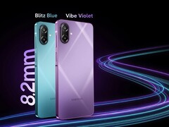 El Samsung Galaxy M17e está disponible en colores azul y violeta