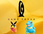Logotipo de Game Freak con criaturas Pokémon debajo (Fuente de la imagen: Game Freak, Nintendo of America con ediciones)