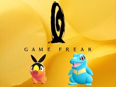 Logotipo de Game Freak con criaturas Pokémon debajo (Fuente de la imagen: Game Freak, Nintendo of America con ediciones)