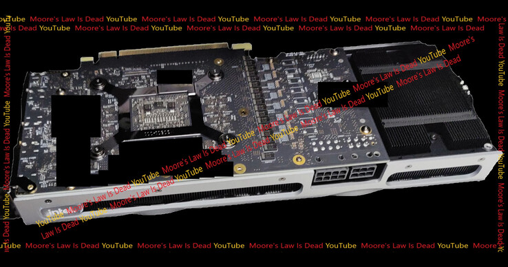 Intel Arc Alchemist DG2-512EU. (Fuente de la imagen: Moore's Law Is Dead)