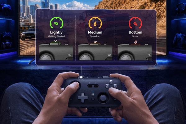 El Jsaux Voidjoy Skylark S1 Pro cuenta con joysticks TMR y gatillos ópticos lineales de cambio rápido.