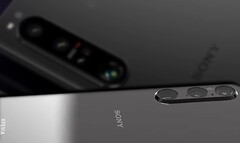 Se espera que el Sony Xperia 1 V venga con sensores de cámara principalmente más grandes que su predecesor. (Fuente de la imagen: @OnLeaks/Sony - editado)