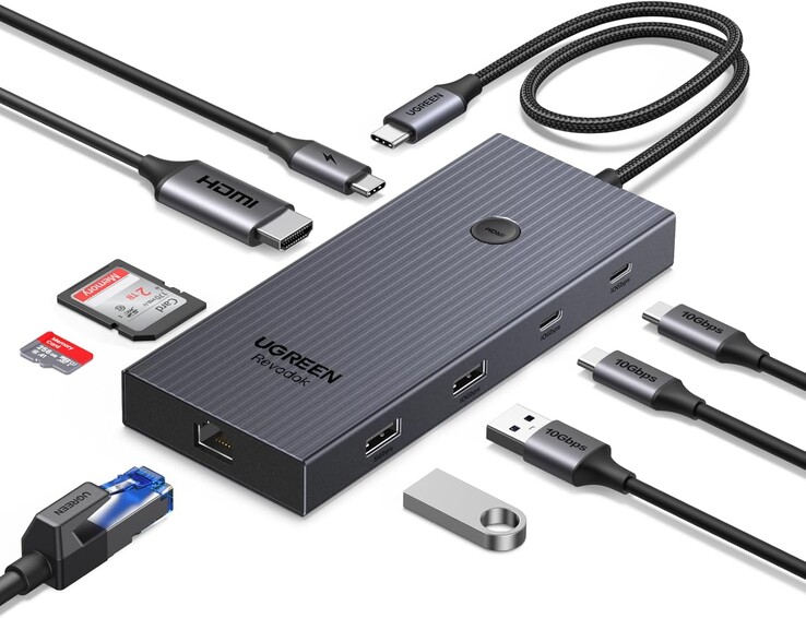 El nuevo Hub USB-C Ugreen Revodok Pro 109. (Fuente de la imagen: Ugreen)