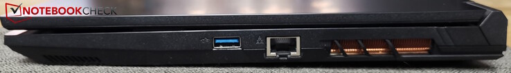 Derecha: USB-A 3.2 Gen 2, LAN
