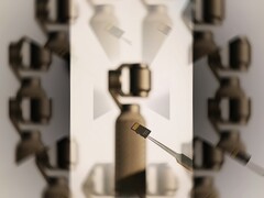 El nuevo Osmo Pocket 4 de DJI tal y como se muestra en el último vídeo teaser publicado en X.