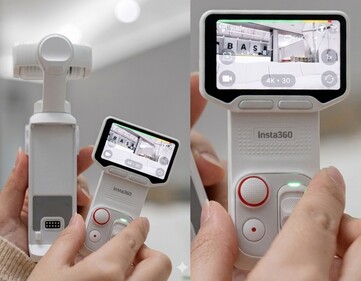 La Insta360 Luna Ultra blanca.
