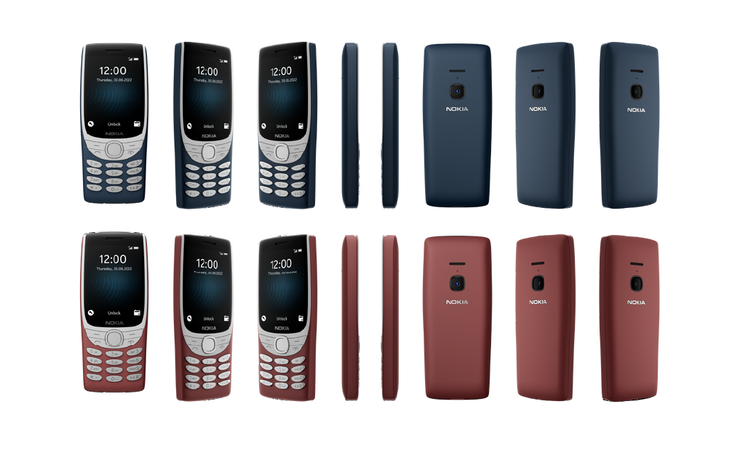 El 8210 4G desde todos los ángulos. (Fuente: Nokia)