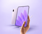 Oppo Pad Mini Matte Display Edition mostrado por delante y por detrás con un lápiz óptico