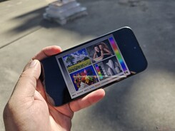 Visualización en exteriores bajo la luz directa del sol