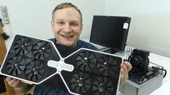 La próxima GPU Nvidia AD102 RTX 4090 podría alcanzar los 100 TFLOPs de rendimiento FP32. (Fuente de la imagen: Captain's Workspace en YouTube)