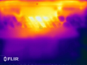 Temperaturas de la superficie de la prueba de esfuerzo (abajo)