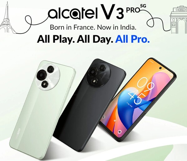 El Alcatel V3 Pro estará disponible en dos colores. (Fuente de la imagen: Flipkart)