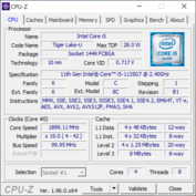 Información del sistema CPU-Z CPU