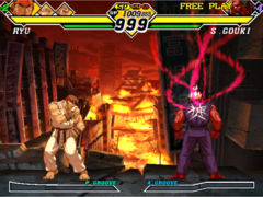 Una captura de pantalla de Capcom vs. SNK 2 (fuente de la imagen: The Fighters Generation)