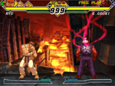Una captura de pantalla de Capcom vs. SNK 2 (fuente de la imagen: The Fighters Generation)