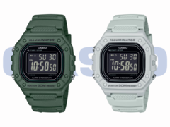 De izquierda a derecha (en la imagen), la Casio W218H-3BV y la Casio W218H-8BV. (Fuente de la imagen: Casio)