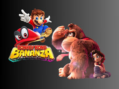 Ilustración de Donkey Kong Bananza con un Mario en 3D (Fuente de la imagen: Nintendo of America con ediciones)