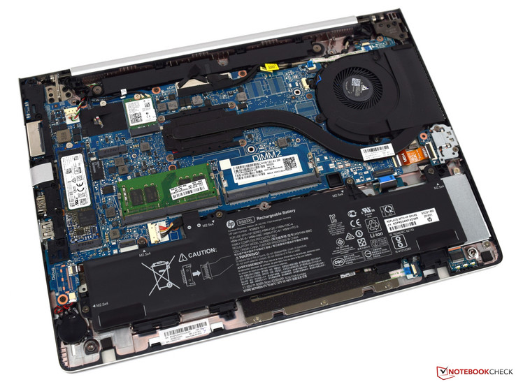 el HP EliteBook 840 G5 sin la cubierta inferior