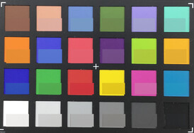 Pasaporte ColorChecker: La mitad inferior de cada área de color muestra el color de referencia
