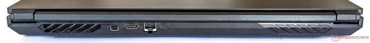 Parte trasera: 1x Mini DP 1.4, HDMI, 2.5 Gigabit LAN, 1x USB-C 3.2 Gen 2 (incl. DP 1.4)