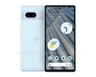 El Pixel 7a sería el primer smartphone de gama media de Google compatible con el desbloqueo facial. (Fuente de la imagen: OnLeaks y MySmartPrice)