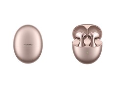 Los Huawei FreeBuds 6 de color oro rosa son exclusivos de China por ahora. (Fuente de la imagen: Huawei)