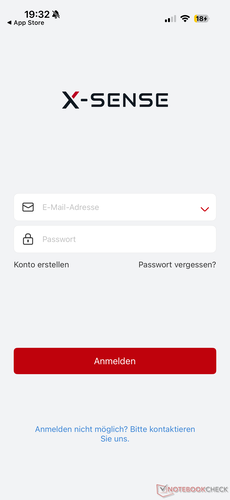 Inicie sesión en la aplicación X-Sense