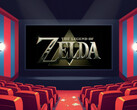 La película «The Legend of Zelda» proyectada en un cine