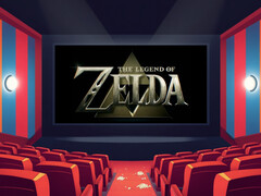 La película «The Legend of Zelda» proyectada en un cine