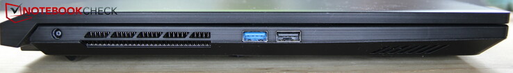 Izquierda: alimentación, USB-A 3.0, USB-A 2.0