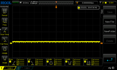 0 % de brillo - PWM en torno a los 230 Hz