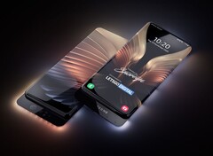 El smartphone con pantalla envolvente sería supuestamente parte de la serie Galaxy Z plegable. (Fuente de la imagen: LetsGoDigital)