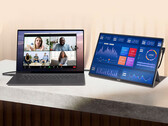 La nueva pantalla OLED de 16 pulgadas tiene un precio de lanzamiento de 299,90 euros en la UE. En la imagen: una imagen promocional que muestra el monitor portátil conectado a un ordenador portátil.