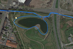 Prueba de GPS: Apple iPhone XR - En bicicleta alrededor de un lago