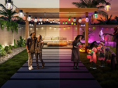 Las Eufy Outdoor String Lights E10 también pueden combinar con su color de luz actual. (Fuente de la imagen: Eufy/Amazon)