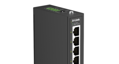 El DIS-100E-05 ofrece cuatro puertos Fast Ethernet